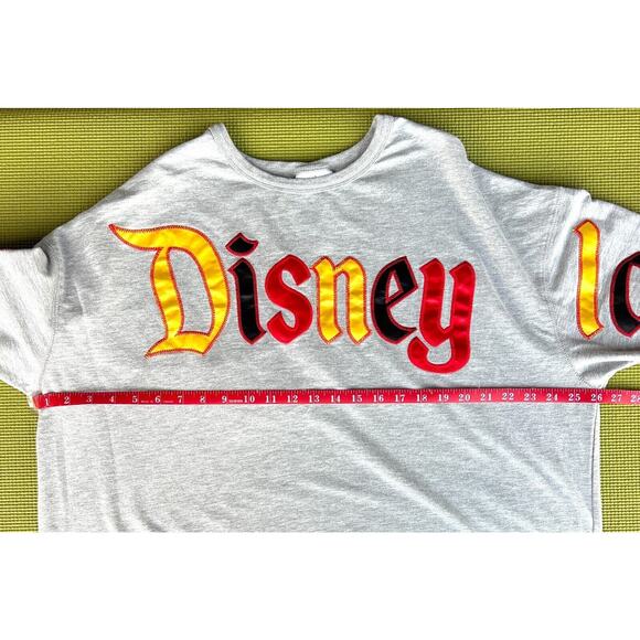 Disney Parks Womens 1X Grey Embroidered Disneyland and Mickey Crop Pullover NWOT - Picture 7 of 10